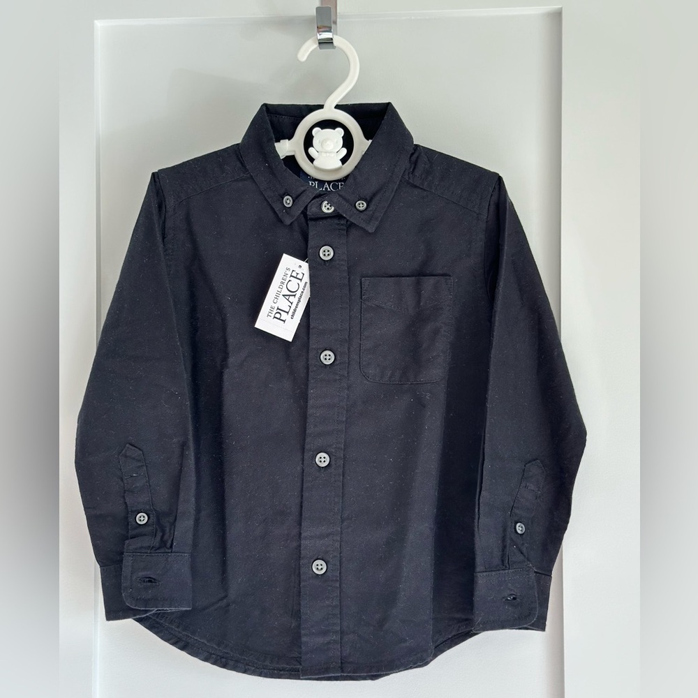 The Children's Place Black Button Down Shirt